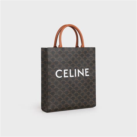 celine vertical cabas zip bag|Small Cabas vertical in Triomphe Canvas and calfskin .